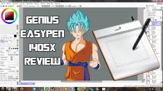 Genius Easypen i405x REVIEW for Linework in Paint Tool Sai and Photoshop CS6