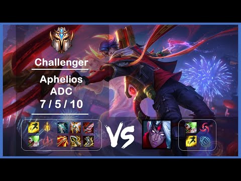 KR Challenger Replays ADC Aphelios vs Varus Ep.4077