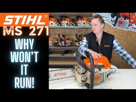 Stihl MS 271 Farmboss Chainsaw -- WHY Won't It Keep RUNNING -- STARTS And DIES