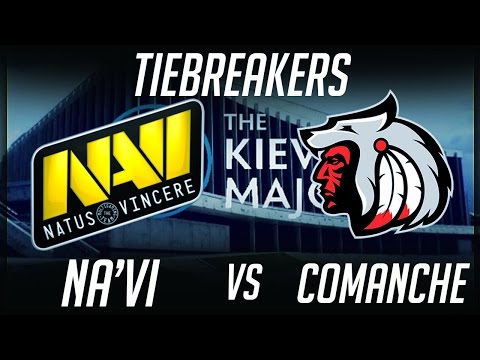 Na'Vi vs Comanche Tiebreakers Kiev Major 2017 CIS Highlights Dota 2