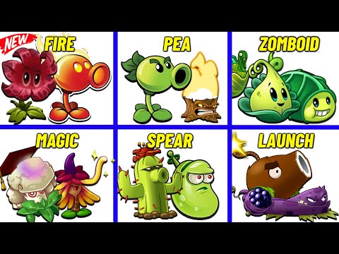 PVZ 2 - 6 Best Pair Plants Vs Team Zombies - Which Team Plant 's Best?