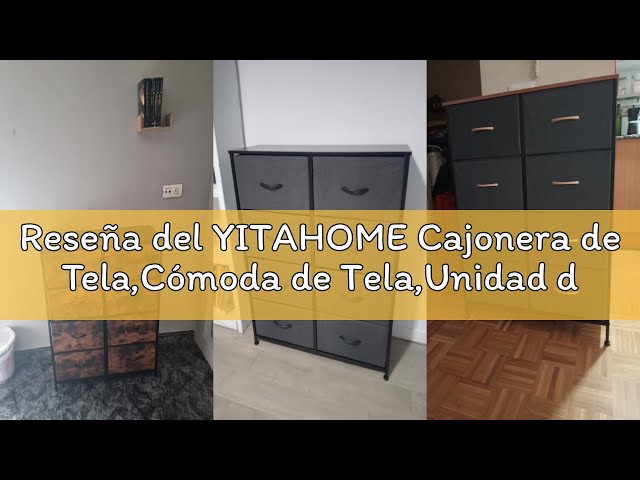 Vídeo relacionado con YITAHOME Cajonera para Armario,Unidad de Almacenamiento, de Tela, con 8 cajones,Cajones de Tela con Parte de Madera,Gris Claro