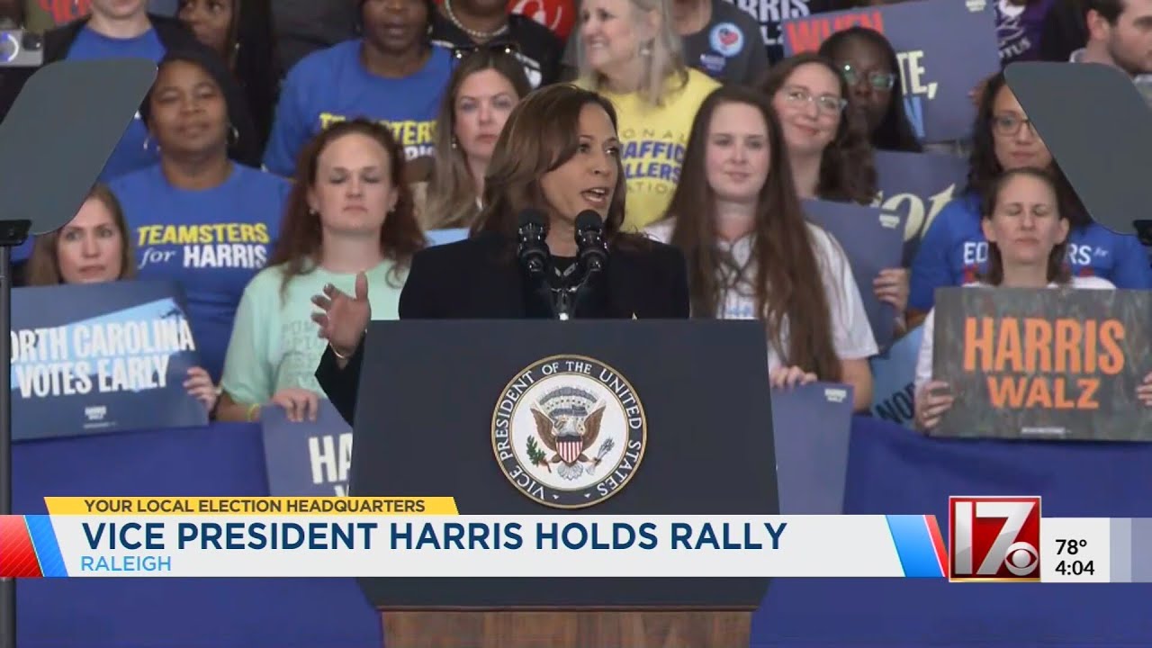 VP Harris, former Pres. Trump host presidential rallies in NC