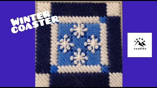 Plastic Canvas: Winter Coaster