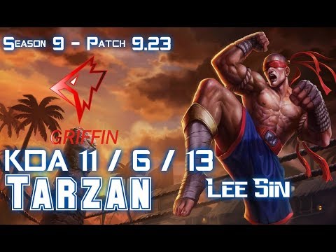 GRF Tarzan LEE SIN vs REK'SAI Jungle - Patch 9.23 KR Ranked