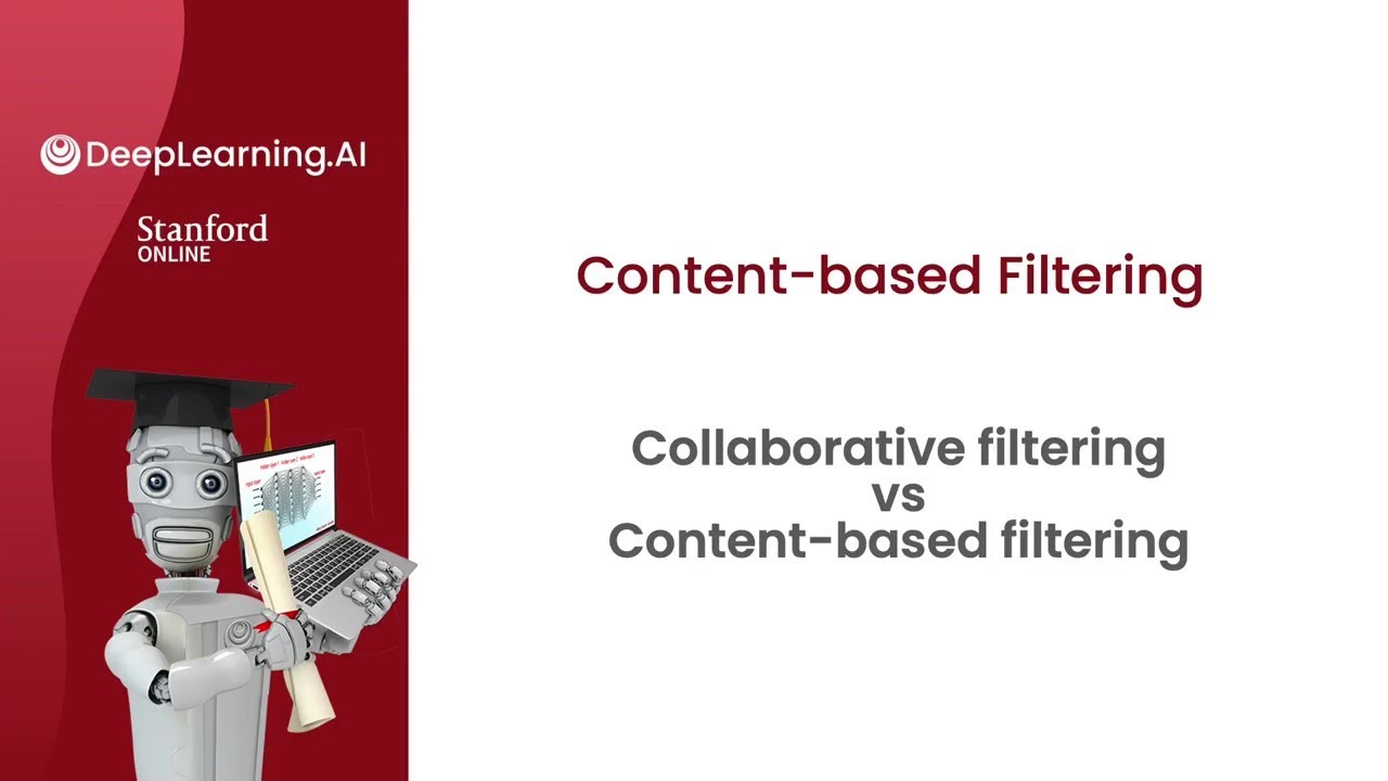 19. Collaborative Filtering vs Content-Based Filtering | Unsupervised Learning