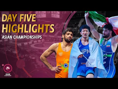 Finals Highlights from Day 5 at the Asian Championships 2022 #WrestleUlaanbaatar