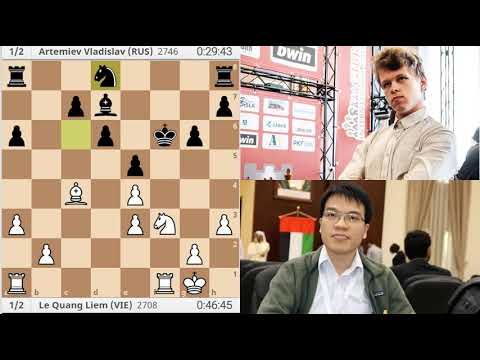 Lê Quang Liêm gặp thần đồng cờ vua người Nga Artemiev Vladislav ở vòng 3 Fide World Cup 2019