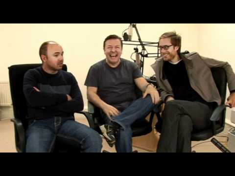 Ricky Gervais, Stephen Merchant and Karl Pilkington: Karl thinks he looks Polish
