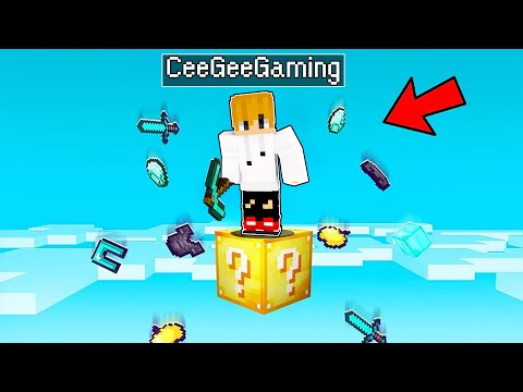 CeeGeeGaming - Minecraft But It's One block LUCKY BLOCK.....
