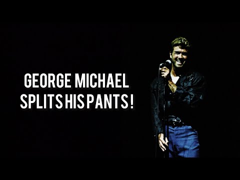 George Michael splits his pants on stage in 1988! (RARE)