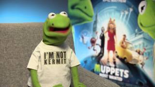 Muppets Most Wanted&#39;s Constantine the Frog on working with Ricky Gervais