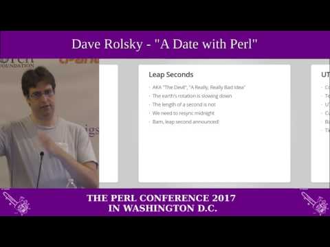 Dave Rolsky - "A Date with Perl"