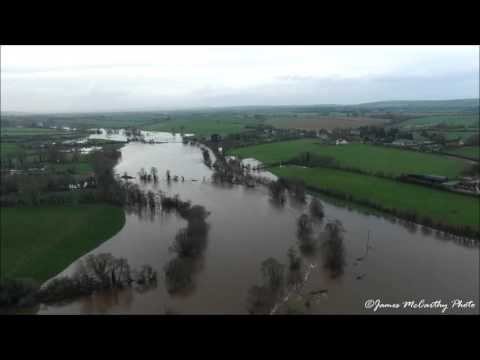 Flight over flooded Conna village || Drone footage || DJI Phantom 3 Professional