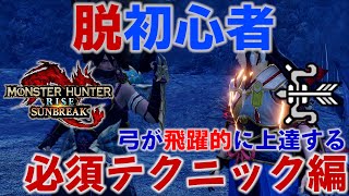【MHRise:SB】あなたはできてますか？弓が飛躍的に上達　必須テクニック編【モンスターハンターサンブレイク/MHRiseSB】【狂化×奮闘】