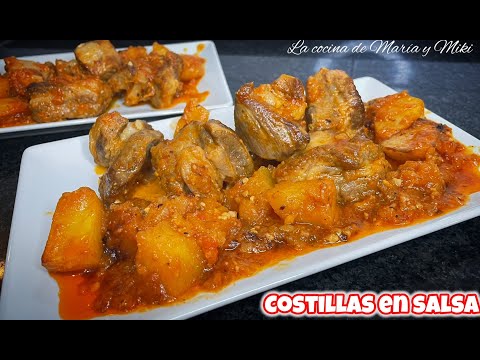 COSTILLAS DE CERDO EN SALSA De Rechupete!! 😋