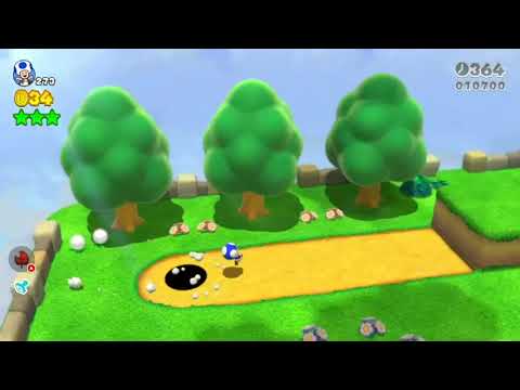 Super Mario 3D World (Switch) 7-2 Itemless Speedrun - Time: 39 (TWR)
