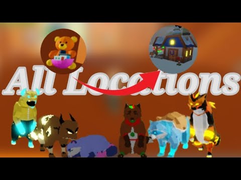 All 2025 Christmas gifts and houses Locations in Animal Simulator