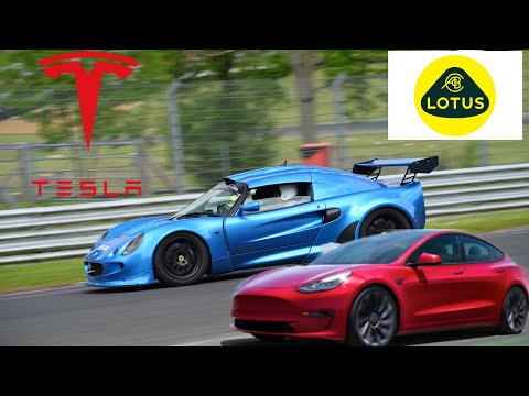 Lotus Exige v Tesla performance (then wheel bearing failure😱)