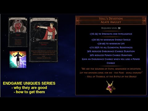 Endgame Uniques - Voll's Devotion - Why It's Good And How To Get It - Path of Exile POE