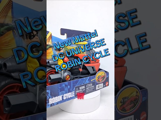 Vídeo relacionado con Mattel DC Premier Figura de Robin de 16,51 cm y vehículo de Motocicleta con Lanzamiento de proyectiles, decoración Exclusiva, Moto de Robin de Batlink, JMD51