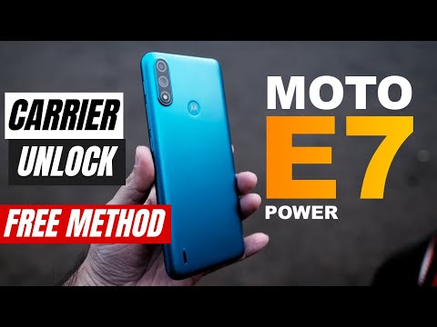 How to unlock Motorola Moto E7 Power free