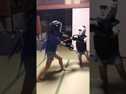 小学生女子が久しぶりにボクシングのスパーリングをした