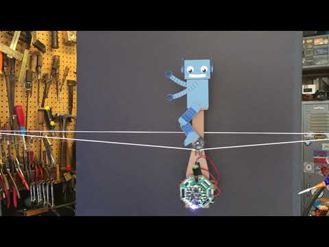 Tightrope Unicycle Bot demo @adafruit @johnedgarpark #adafruit