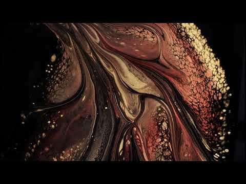 Easy open cup Acrylic pour paintings. Art /  abstract acrylic pour painting