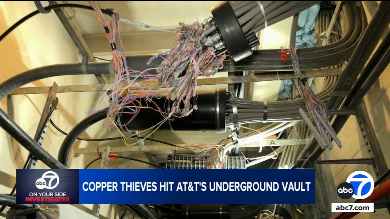 Cable copper thieves hit AT&T underground vault in Southern California
