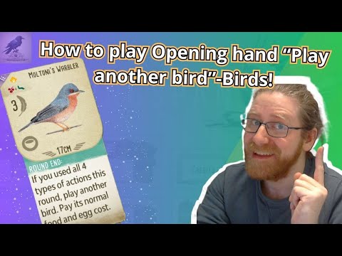 How to play Opening hand "Play another bird"-birds! #2 In #wingspan #oceania #highscore #gameplay