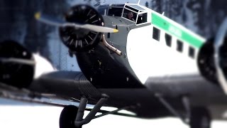 preview picture of video 'samedan airport spotting (Ju-52) 06.03.2015 nr.1'