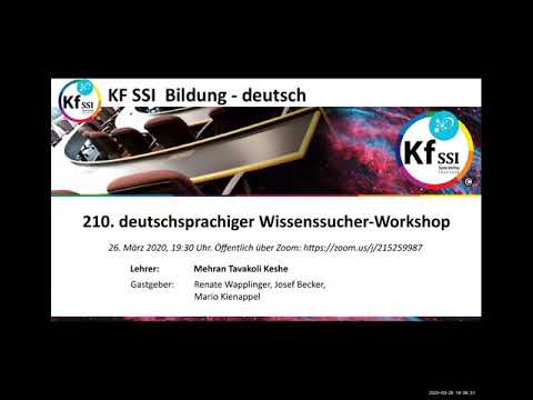 2020 03 26 PM Public Teachings in German - Öffentliche Schulungen in Deutsch