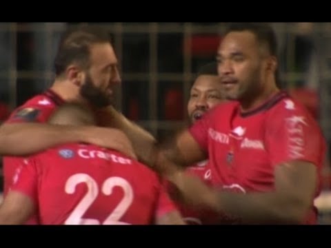 Drew Mitchell winning try - Toulon vs Wasps Rugby Champions Cup HD
