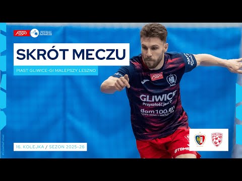 Piast Gliwice - GI Malepszy Leszno 4:3 SKRÓT 16. kolejka (2025/26)
