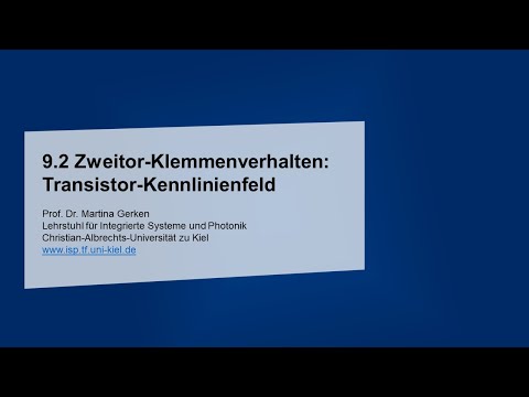 9.2 Zweitor-Klemmenverhalten: Transistor-Kennlinienfeld