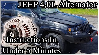 Alternator Replacement Jeep 4.0L 99-04, Save Money!