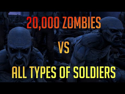 20,000 Zombies vs 15 Navy Seals & Other Soldiers | UEBS Gameplay | Ultimate Epic Battle Simulator