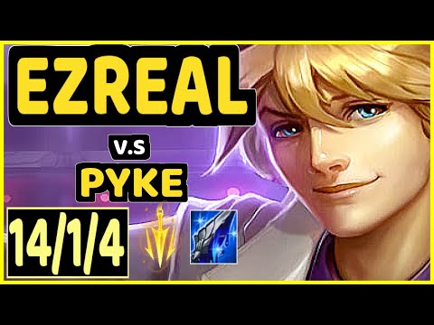 WOOLITE (EZREAL) vs PYKE - QUADRAKILL 14/1/4 KDA BOTTOM ADC CHALLENGER GAMEPLAY - EUW