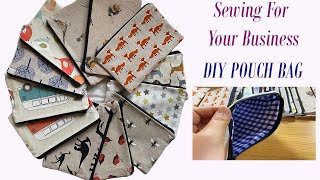 Sewing for your Business Money Making | DIY POUCH BAG Zipper Mini Wallet Purse Pencil Case Tutorial