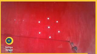 3x2 seq 12 | நவராத்திரி சிறப்பு கோலம் | Navaratri Kolam | Easy Kolam with Dots