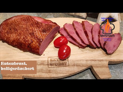 Entenbrust, heißgeräuchert selber machen im Masterbuilt MES 140 B Nr. 143  #wurstselbermachen