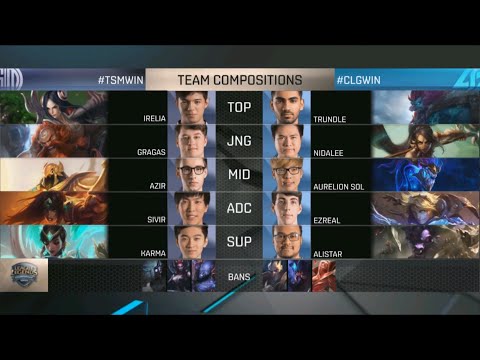 TSM vs CLG Game 2 D2W5 NA LCS Summer Split 2016 | Counter Logic Gaming vs Team Solomid Day 2 Week 5