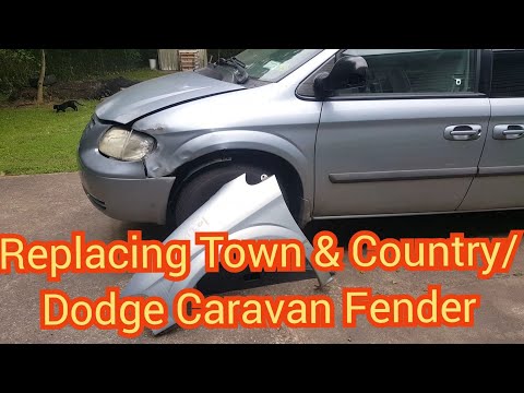 How to replace a fender on a 2001-2007 chrysler town & country/dodge caravan