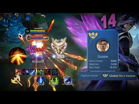 Top Global Gusion X 20match ling | incon05 montage - 14