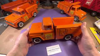 Buddy L Rare Interstate Highway Commission Pressed Steel Work Trucks Condition Value Overview