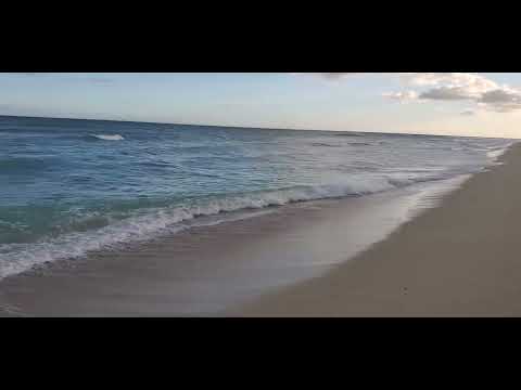 Puuloa Beach in Ewa Beach on the island of Oahu, Hawaii June 12, 2022 just before sunset