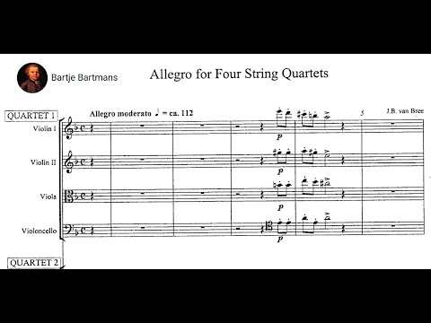 Johannes van Bree - Allegro for 4 String Quartets (1845)