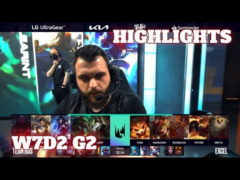 BDS vs XL - Highlights | Week 7 Day 2 S12 LEC Summer 2022 | Team BDS vs Excel W7D2