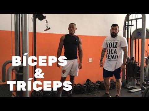 TREINE BRAÇOS EM 20 MINUTOS (bíceps e tríceps)